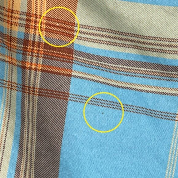 Lost Enterprises Boardshorts Mens 34 x 10" Plaid Print Swim Trunks Tattoo Ink - Picture 6 of 8